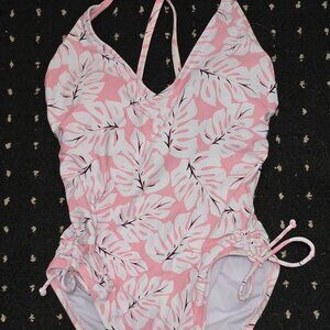 Kona Sol Womens Medium M one piece Pink Swim Bathing Suit
